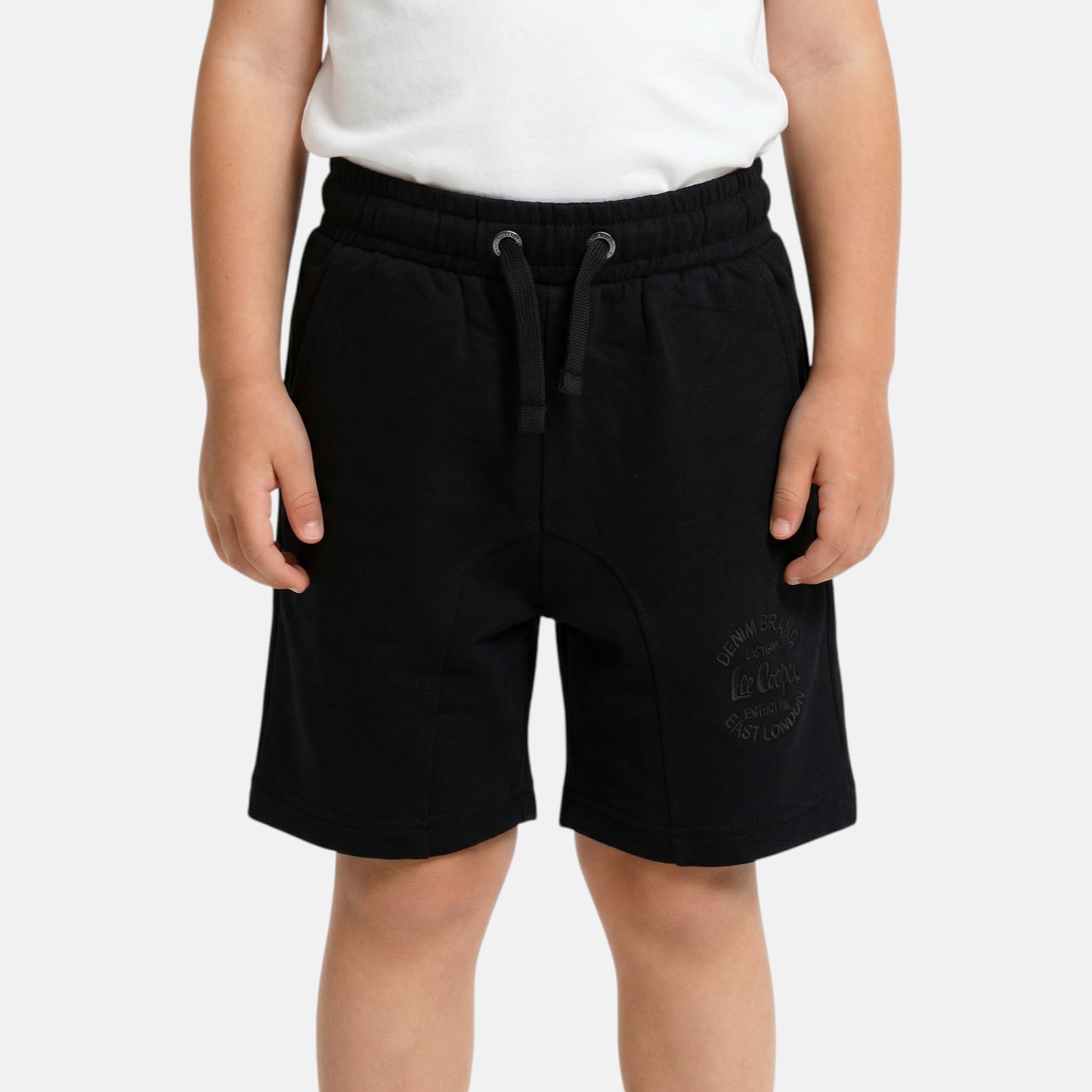 Bermuda molletonné à cordon et logo imprimé, coupe droite CLUB, LEE COOPER