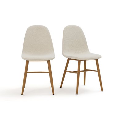 Комплект из двух стульев с обивкой из буклированной ткани, Polina LA REDOUTE INTERIEURS