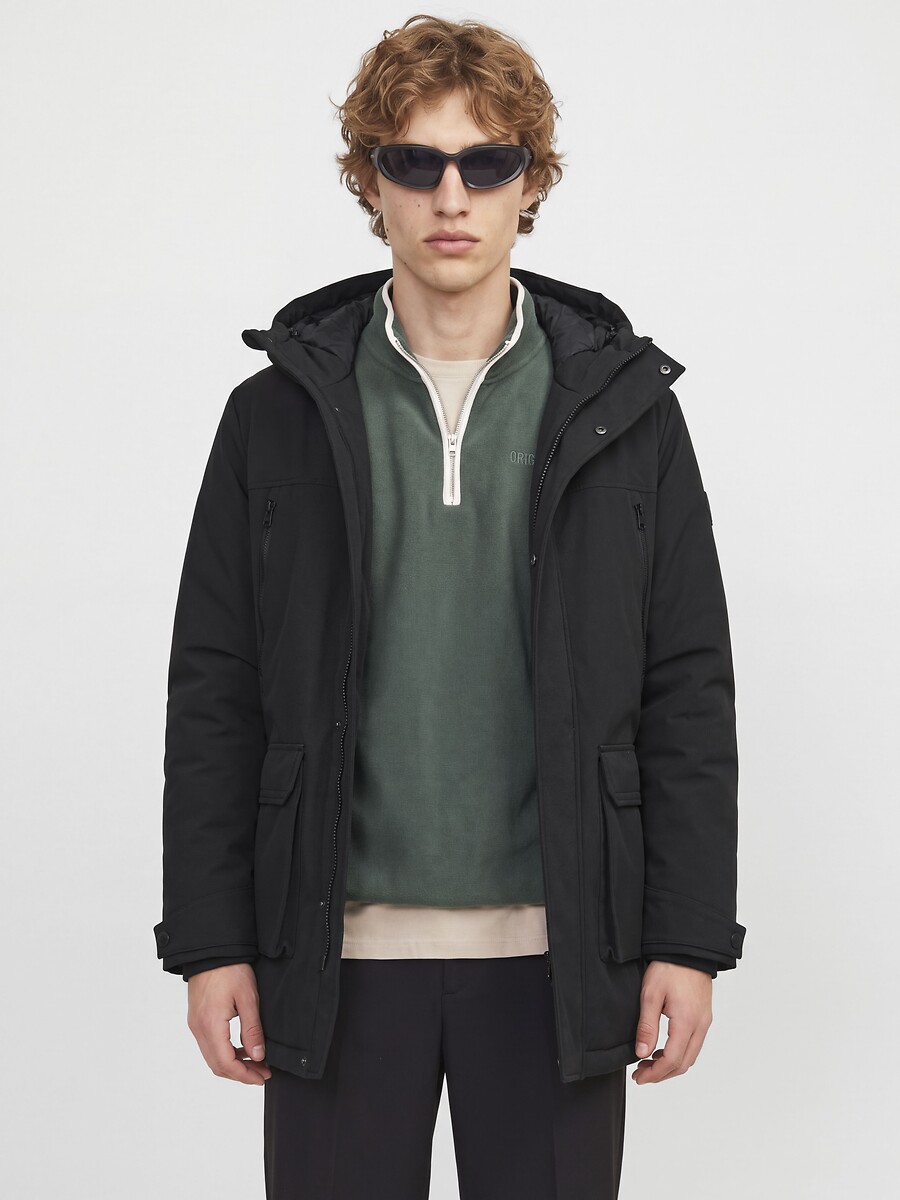 Parka mi-longue à capuche, CLARK, JACK & JONES