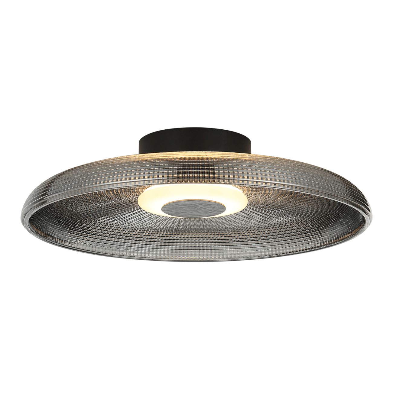 Plafonnier LED verre texturé - OSSARA, KOSILUM