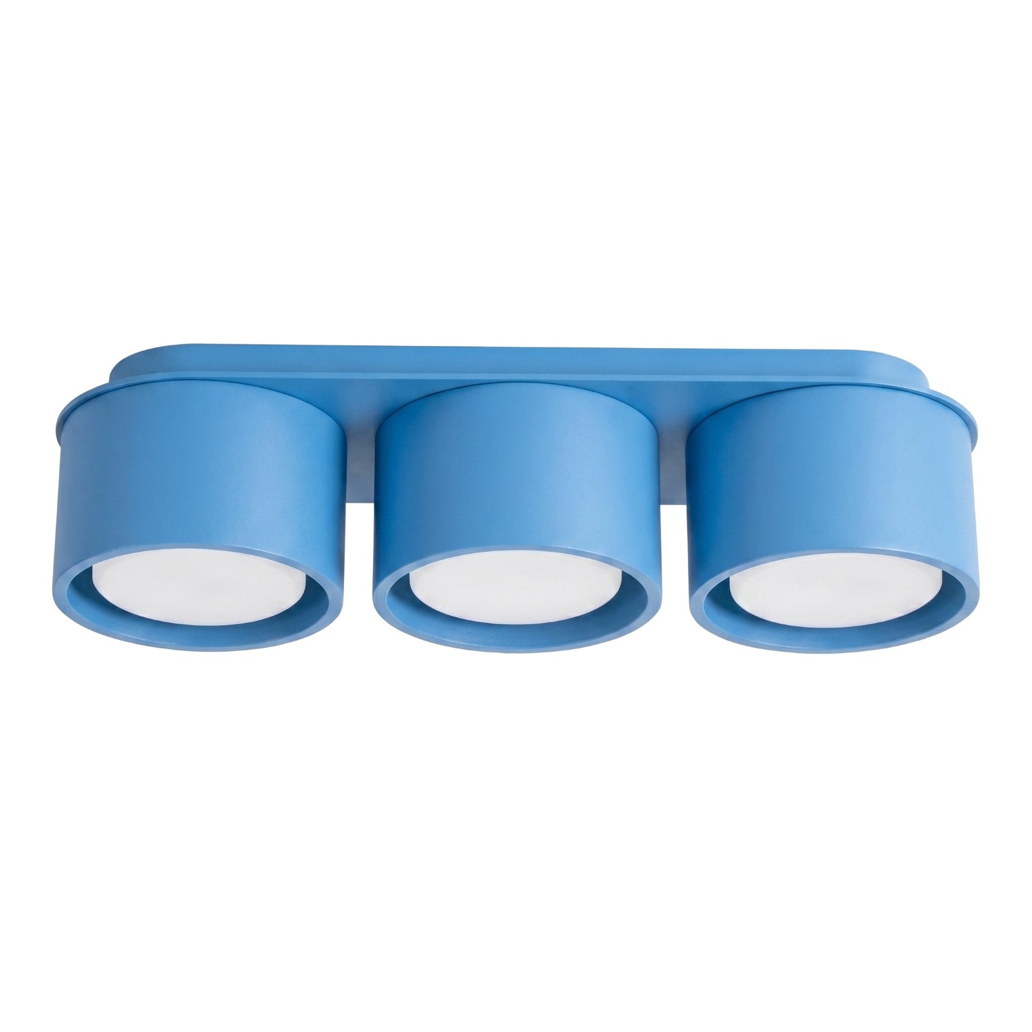Plafonnier Aluminium Bleu Gx53 3 MODO, EDEN
