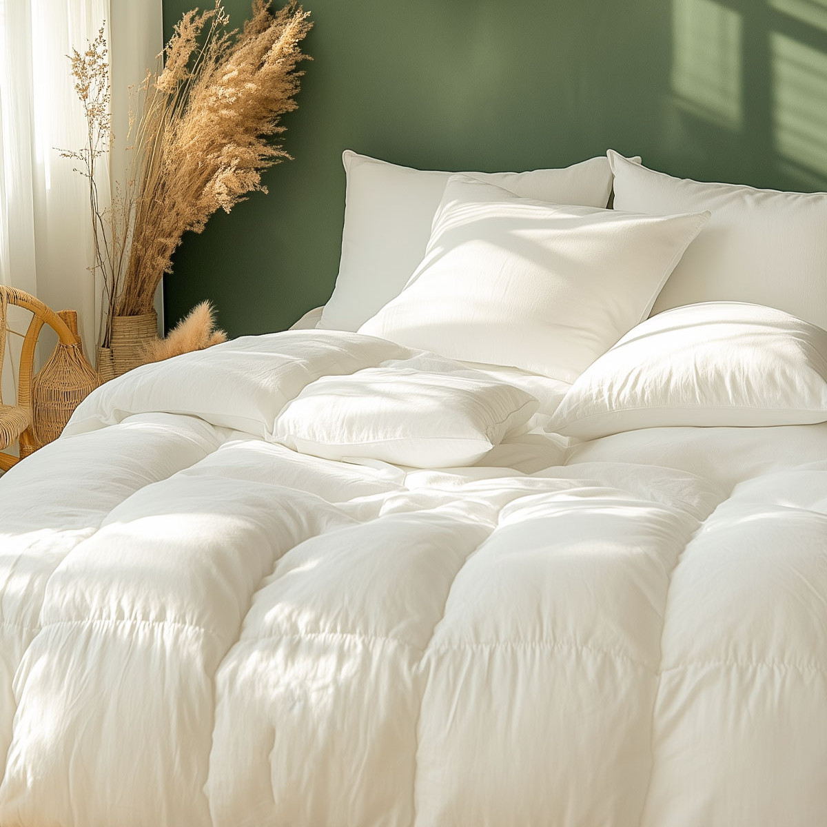 Couette naturelle - Chaude - 70% duvet anti-acarienne 350 g/m² APPALACHES, SENSEI MAISON