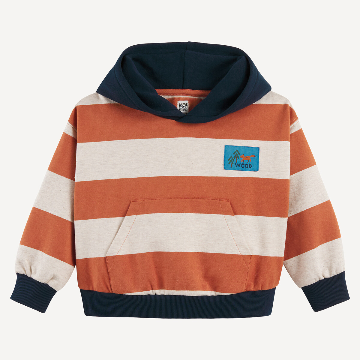 Striped Hoodie, LA REDOUTE COLLECTIONS