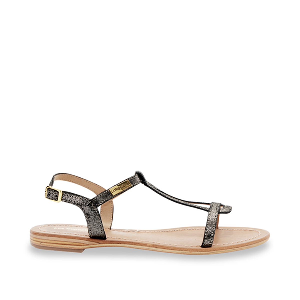 Sandales plates en cuir à brides HAMAT, LES TROPEZIENNES PAR M.BELARBI