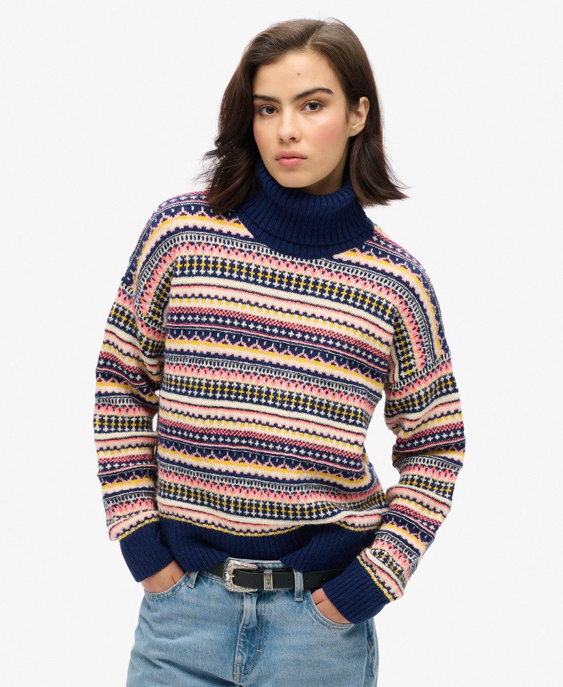 Pull texturé à rayures, SUPERDRY