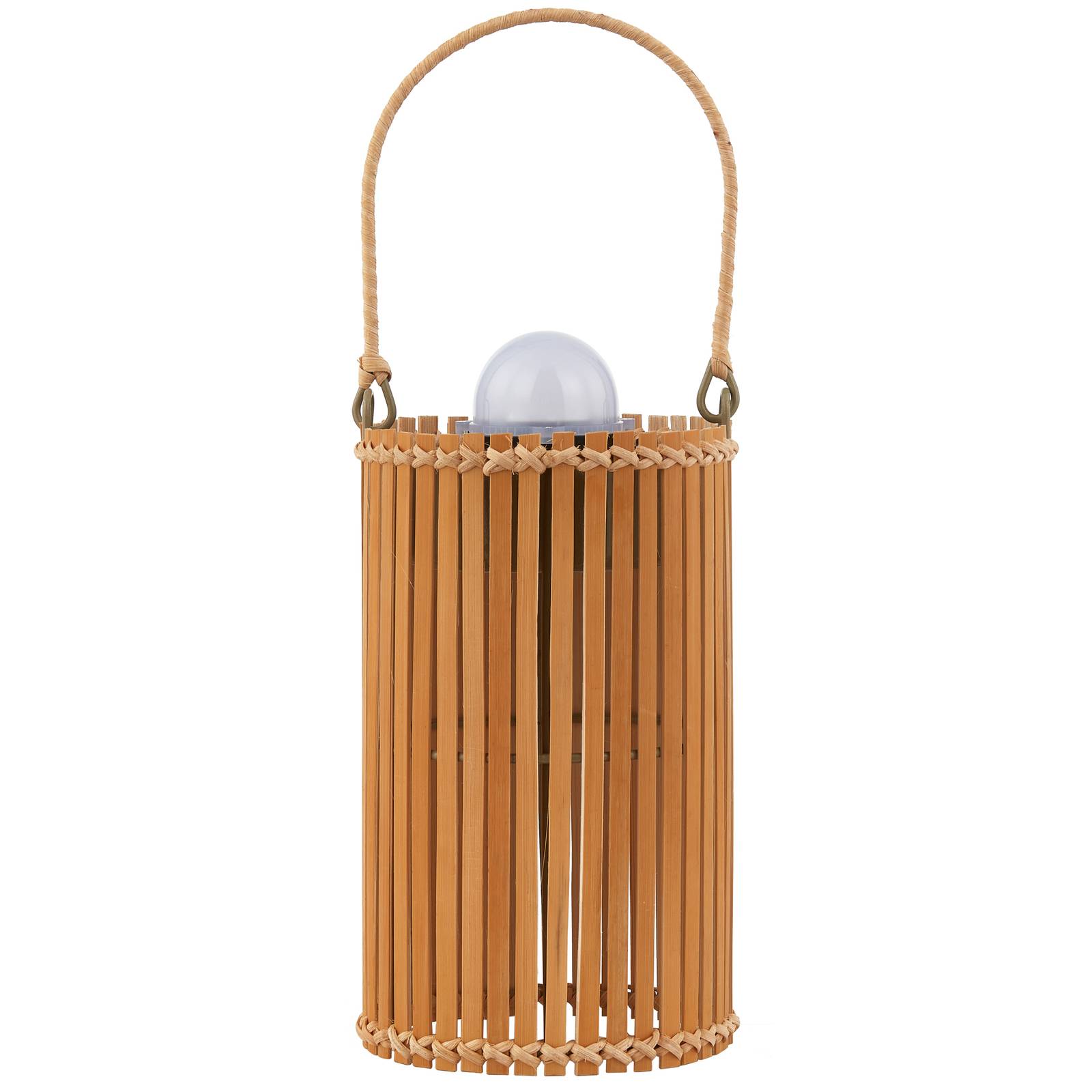 Lampe solaire extérieur en bambouLED, Amaria, LINDBY
