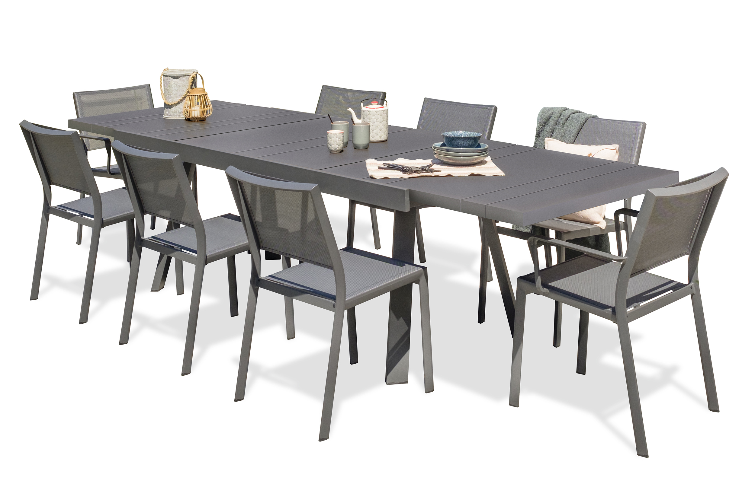 Ensemble repas de jardin en aluminium  STOCKHOLM, DCB GARDEN