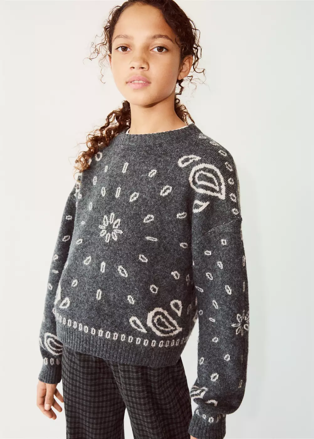 Pull-over maille jacquard, MANGO KIDS