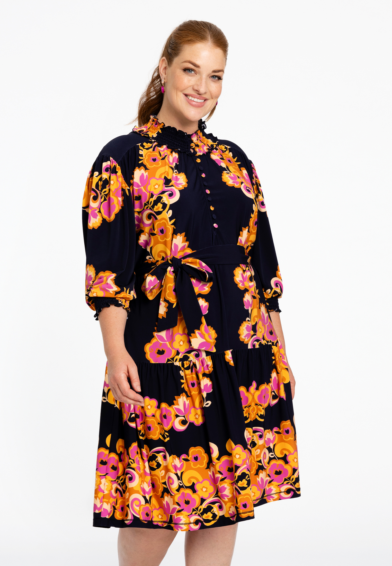 Robe imprimé / imprimée floral, YOEK