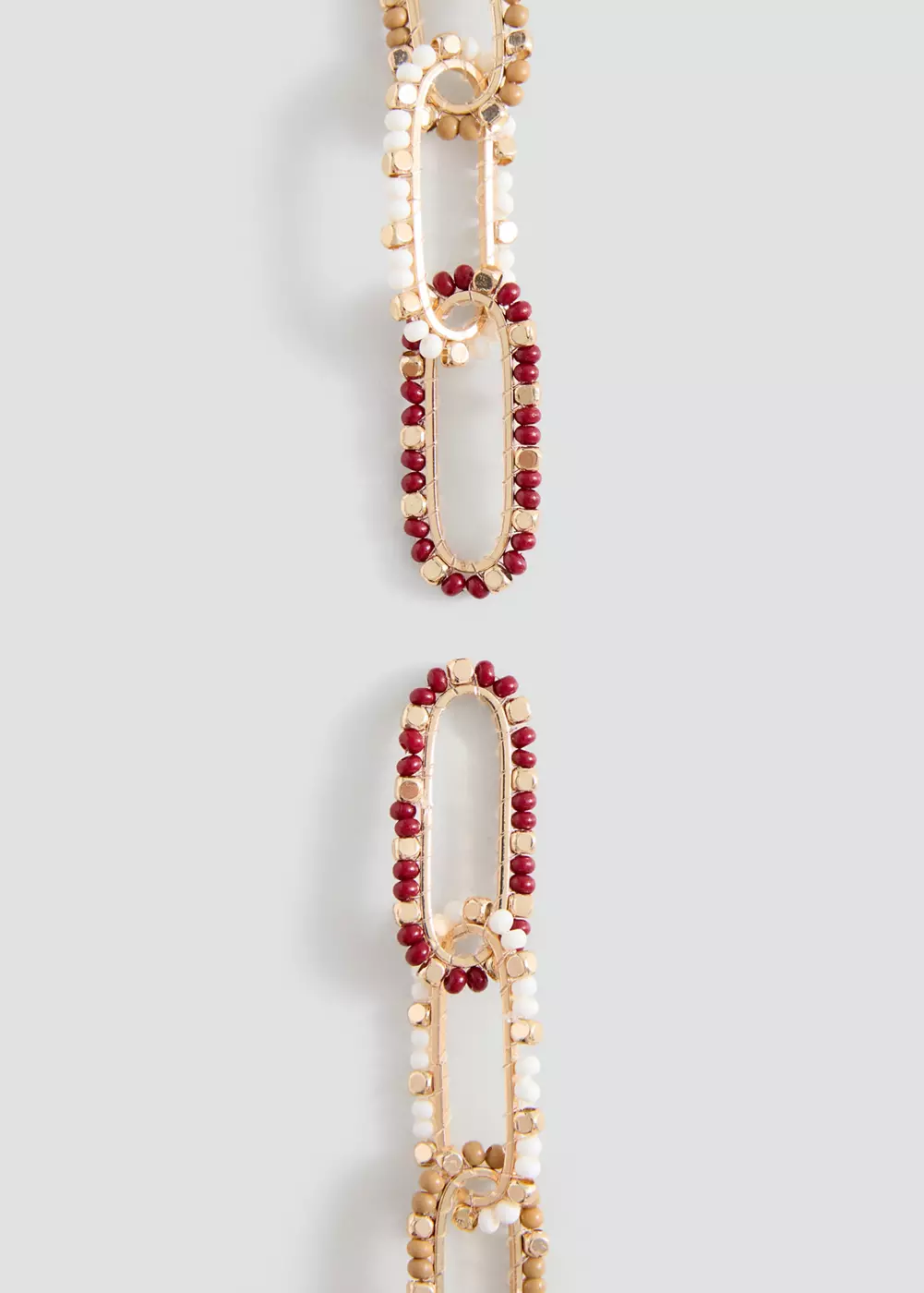 Boucles d’oreilles à maillons détail perles, MANGO TEEN
