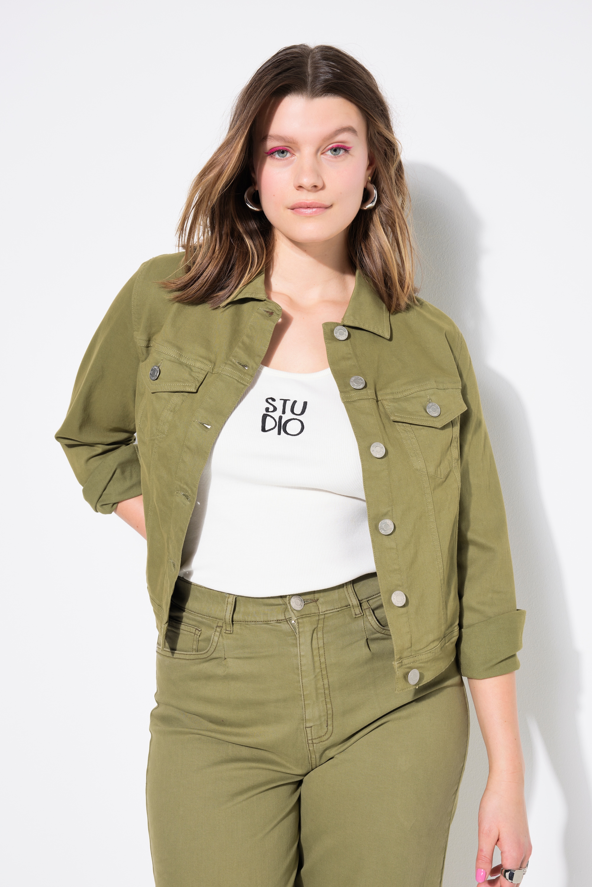 Veste en jean 4 poches, tissu sergé, STUDIO UNTOLD