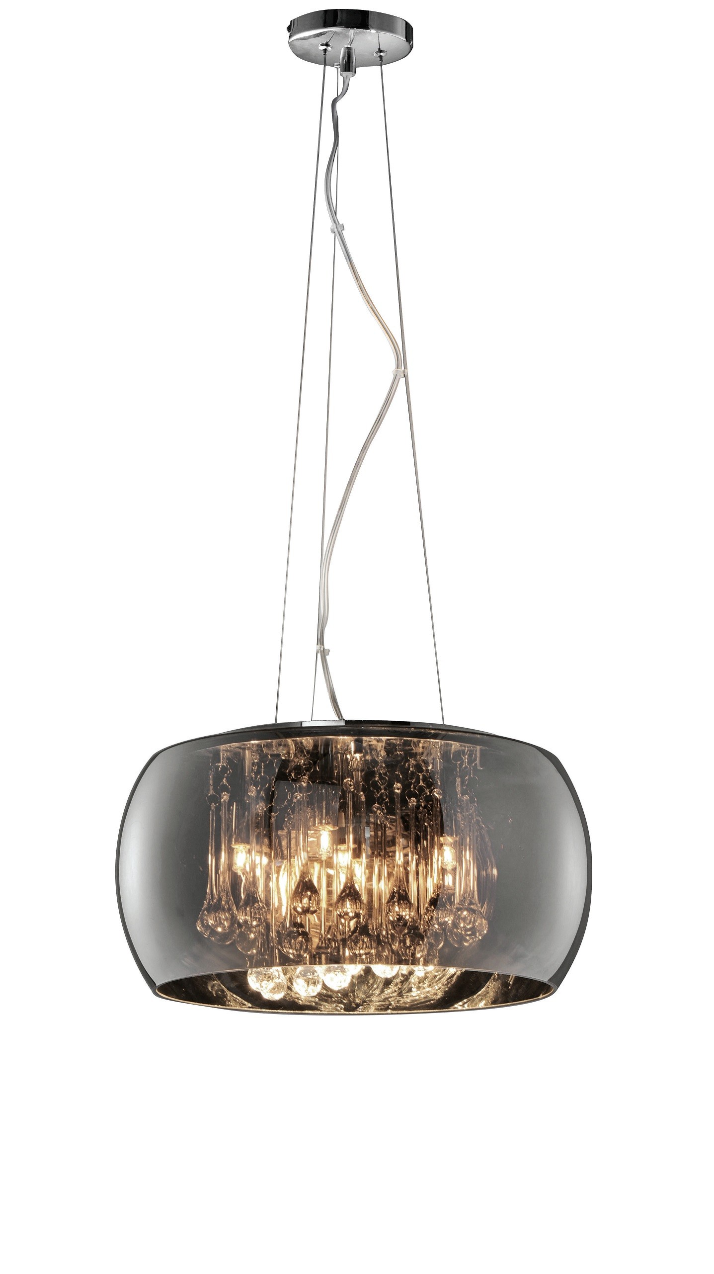 Suspension en verre design, D.40 , VAPORE, TRIO