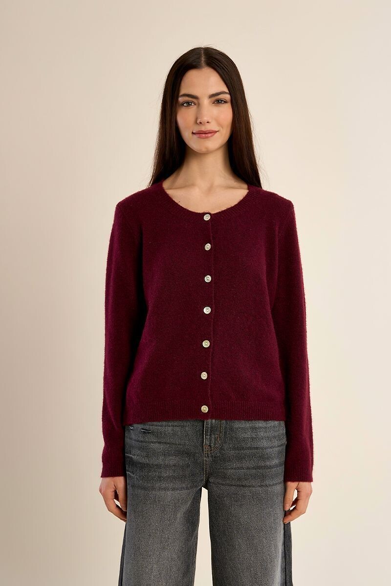 Gilet manches longues col rond, MOLLY BRACKEN