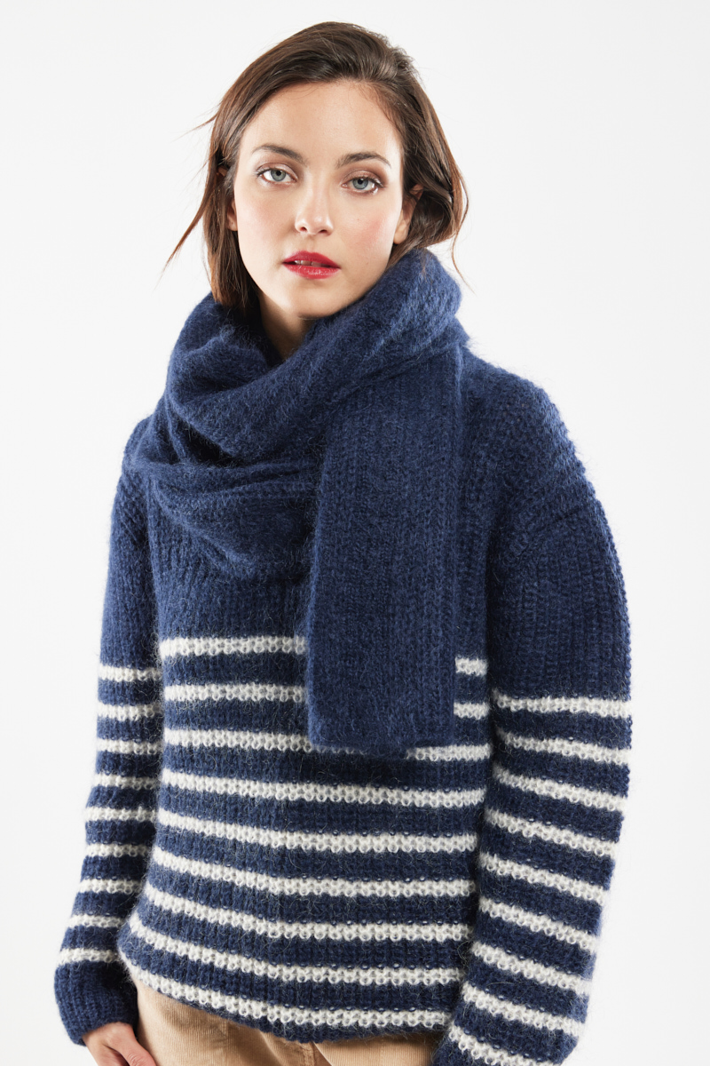 Écharpe Dean en mohair, TERRE & MER