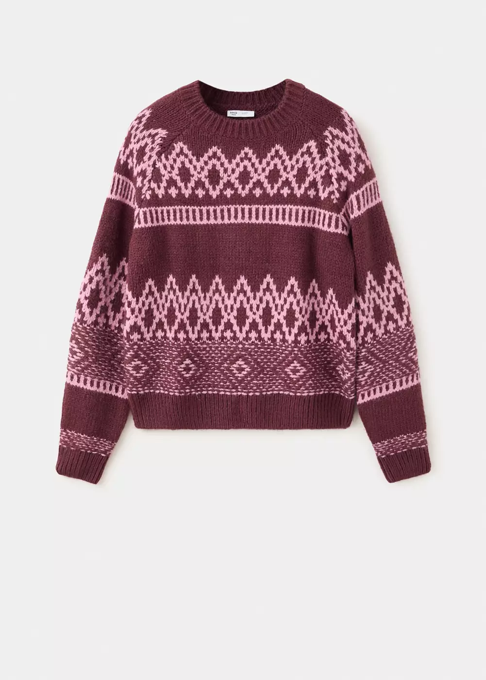 Pull-over motifs col rond, MANGO TEEN