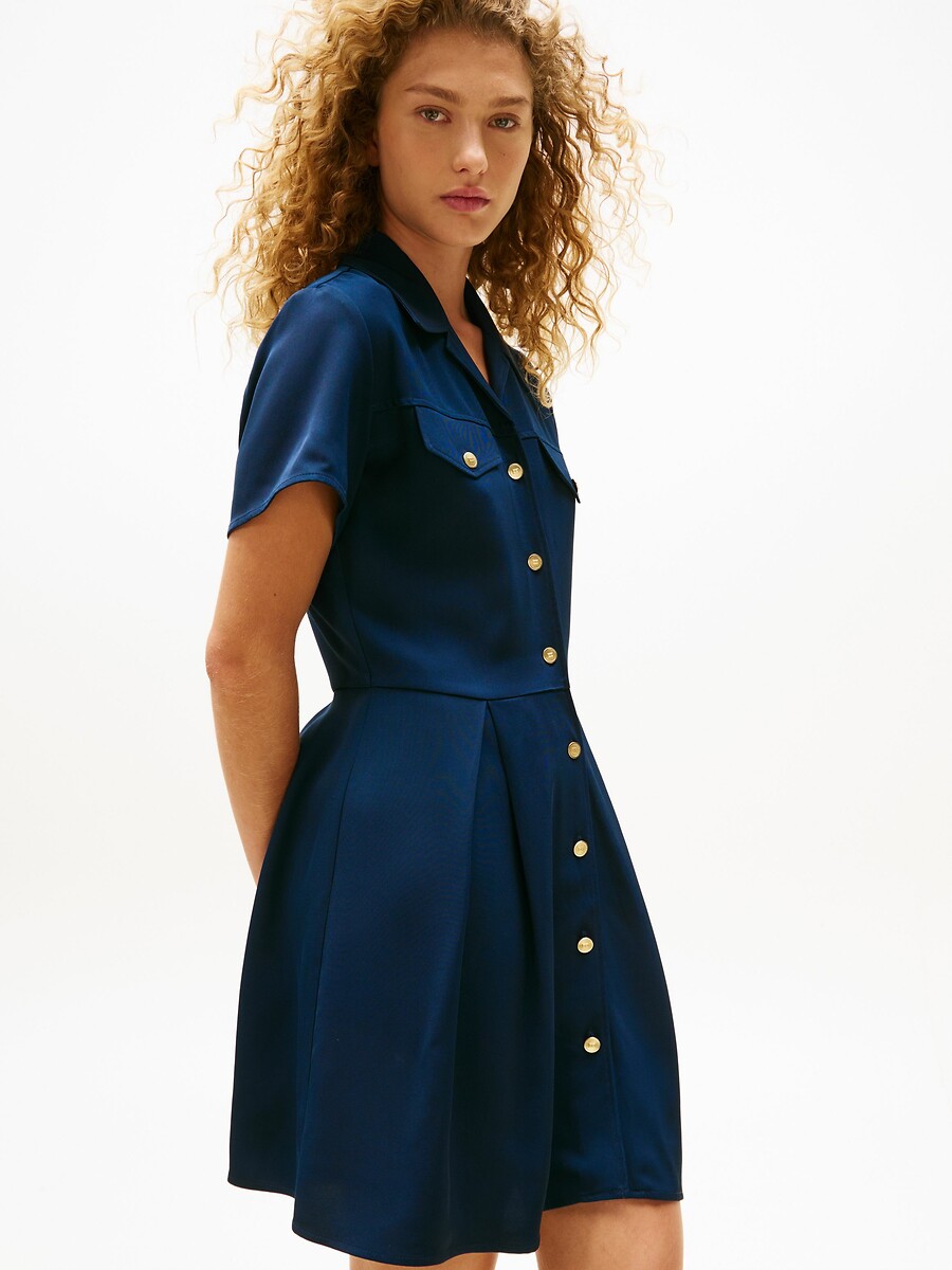 CUPSHE Mini Abito Donna A Quadri Con Maniche Lunghe: Stile Camicia Con Cintura, Colletto E Tasche, Marrone