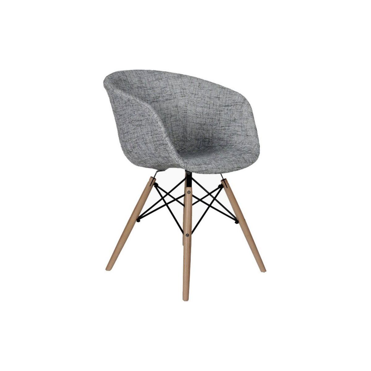 chaise tissu rembourre ray