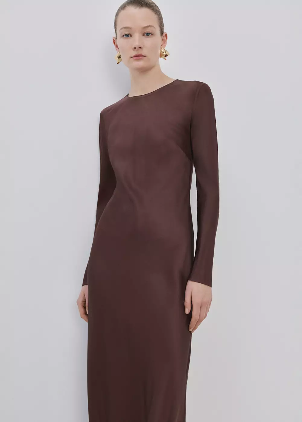 Robe longue évasée, MANGO