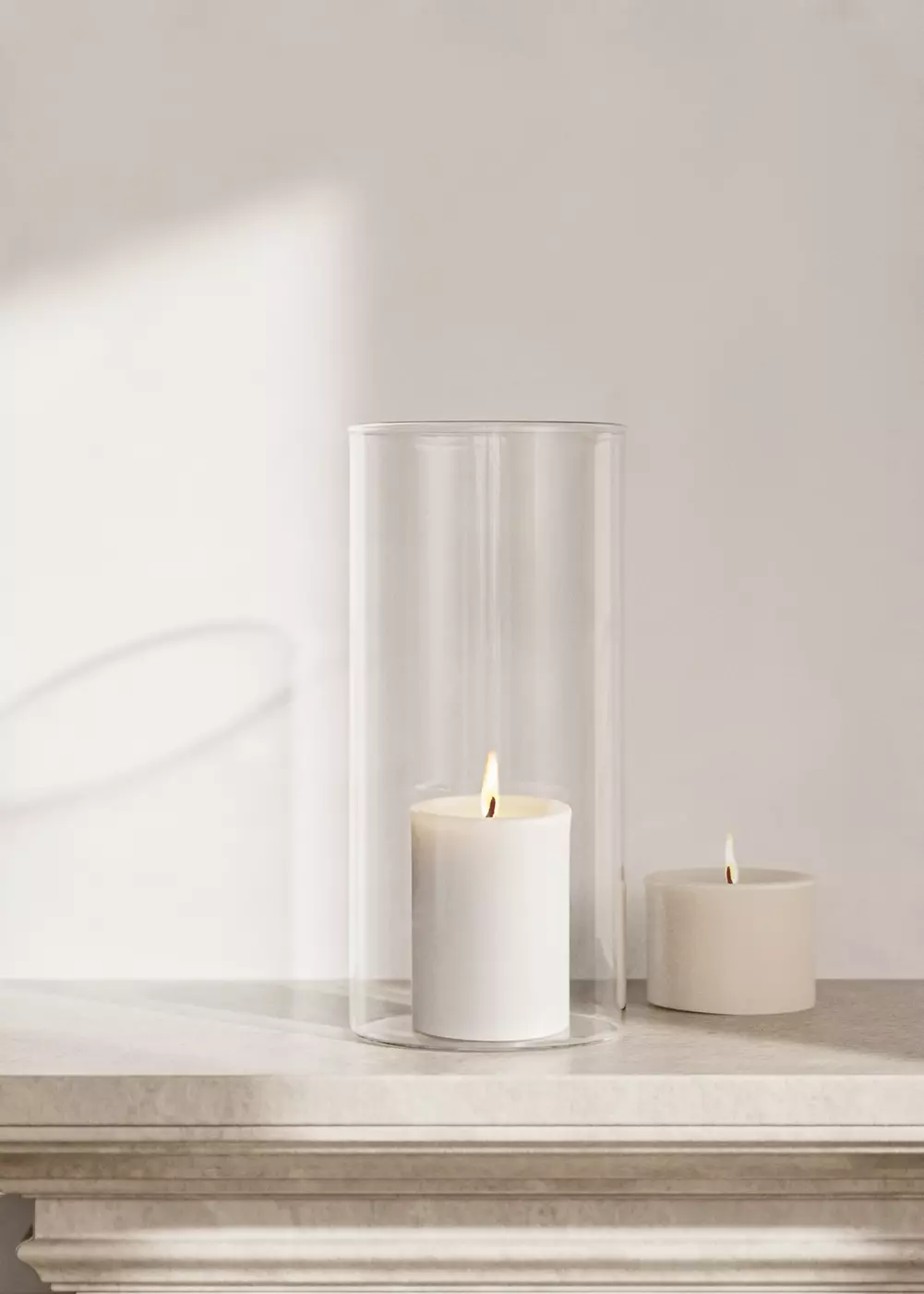 Vase en borosilicate cylindre petit, MANGO HOME