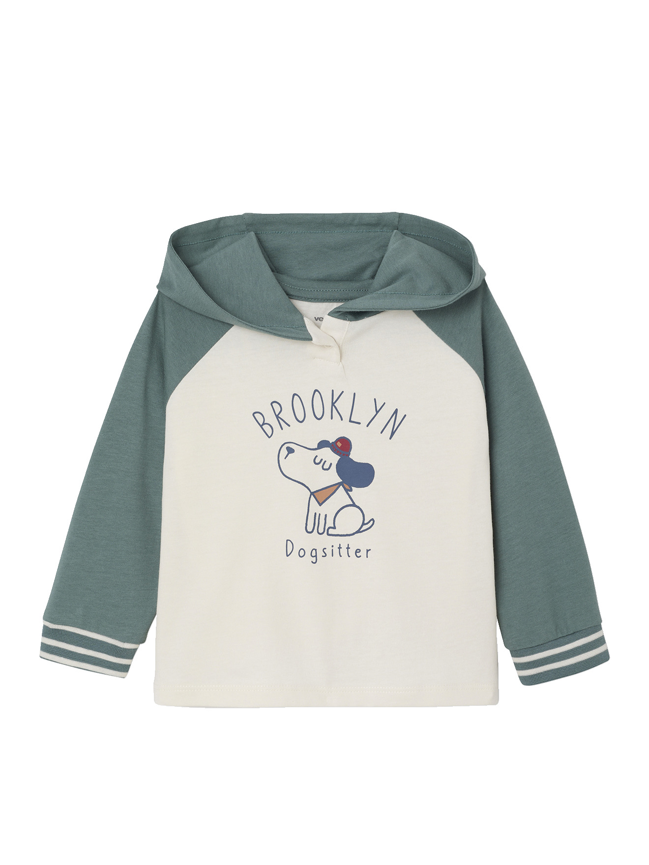 T-shirt à capuche bébé, VERTBAUDET
