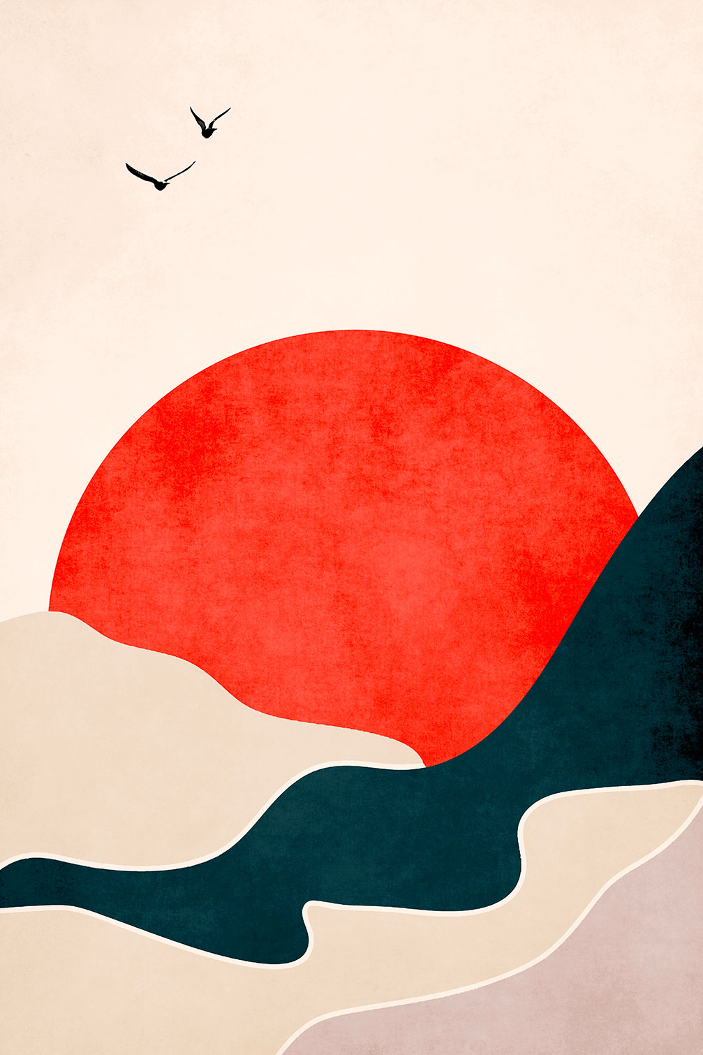 Tableau drowning sun, HEXOA