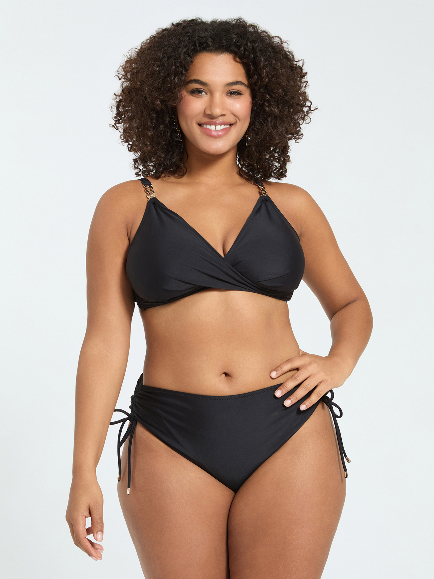 Bikini croisé avec détail bijou, FIORELLA RUBINO