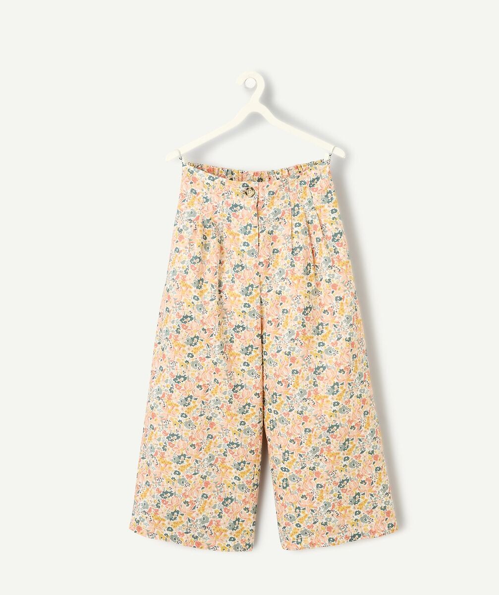Pantalon large fleuri