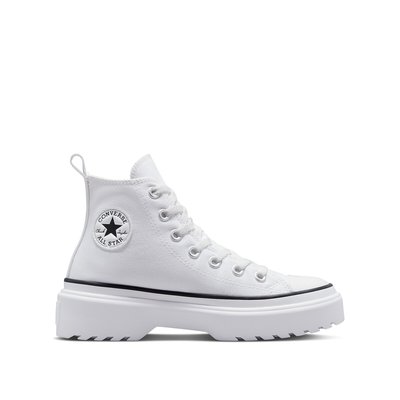 Kids Lugged Lift Hi Foundational Canvas High Top Trainers CONVERSE