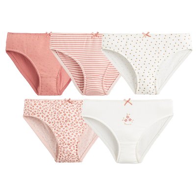 Pack of 5 Briefs in Cotton LA REDOUTE COLLECTIONS