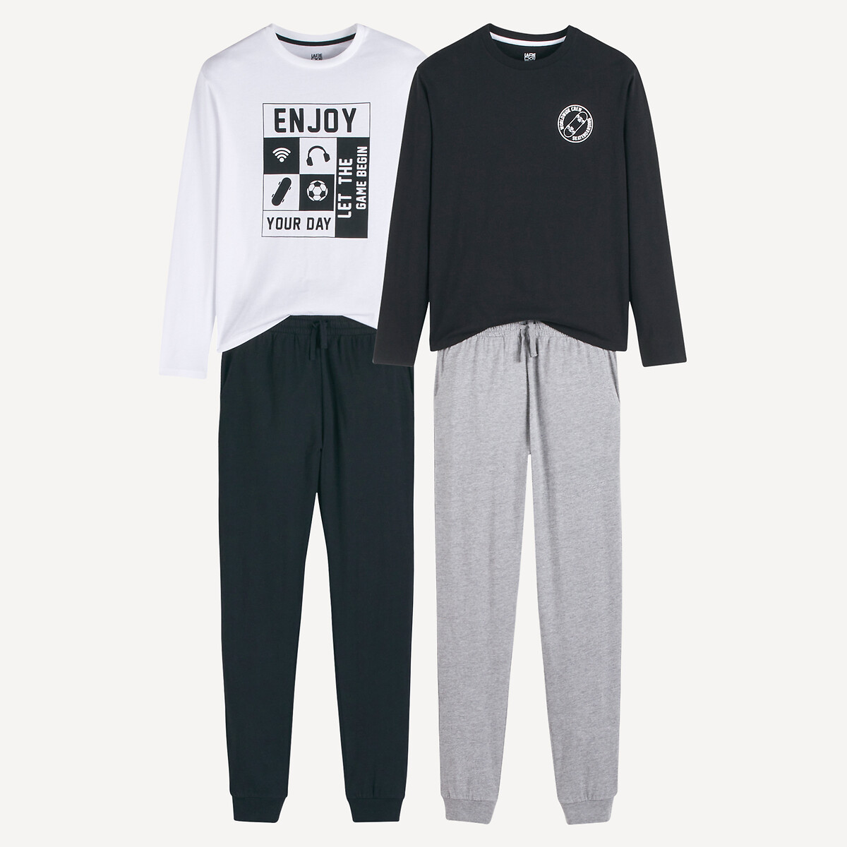 Lot de 2 pyjamas coton, thème game