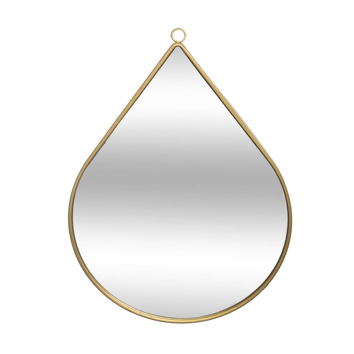Miroir Gouttes Or MDF Verre