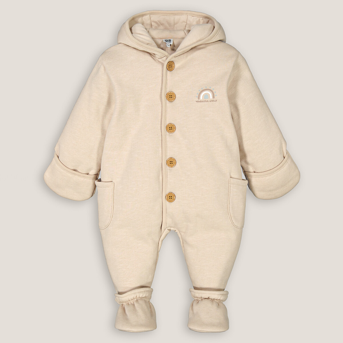 Combipilote capuche marron clair La Redoute Collections La Redoute