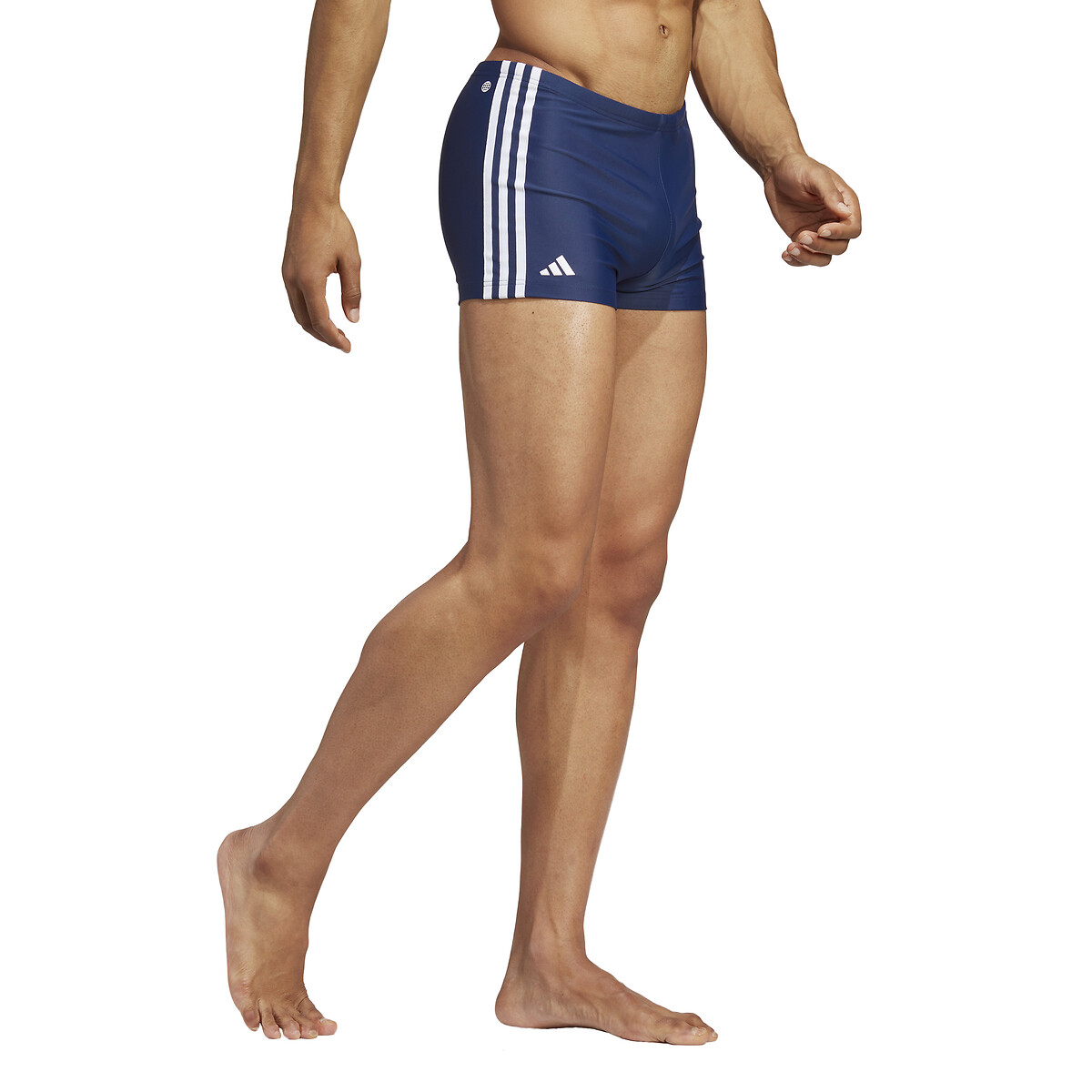 white adidas swim brief