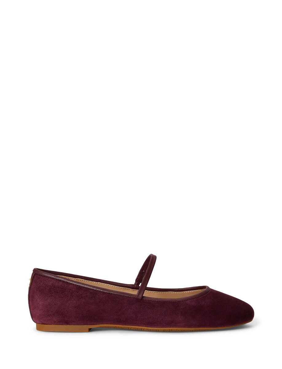 Jayna Suede Mary Jane Ballet Pumps, LAUREN RALPH LAUREN