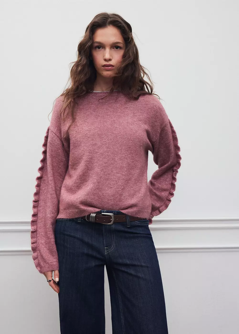 Pull-over détail à volants, MANGO TEEN
