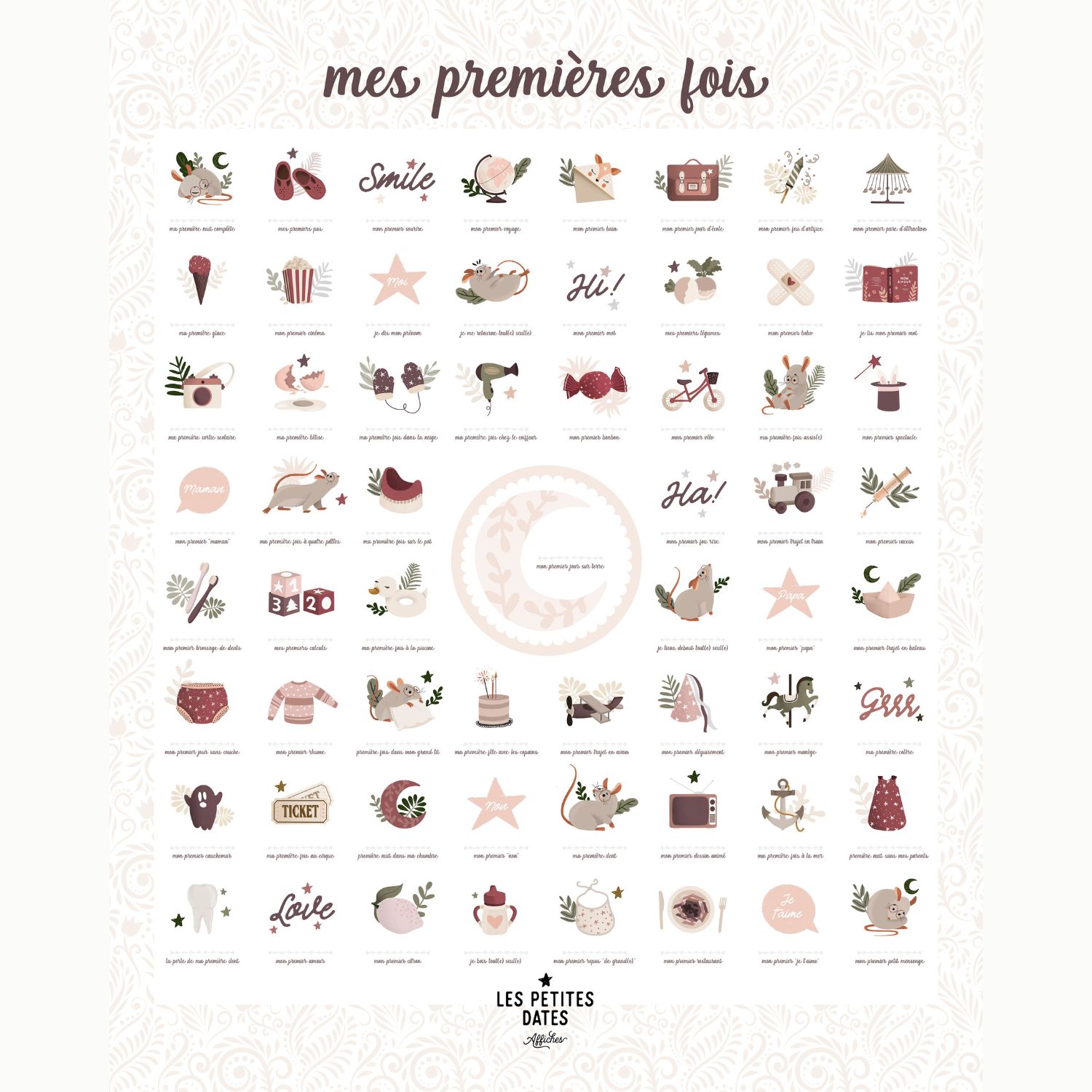 Affiche Mes Premières Fois Souris, LES PETITES DATES