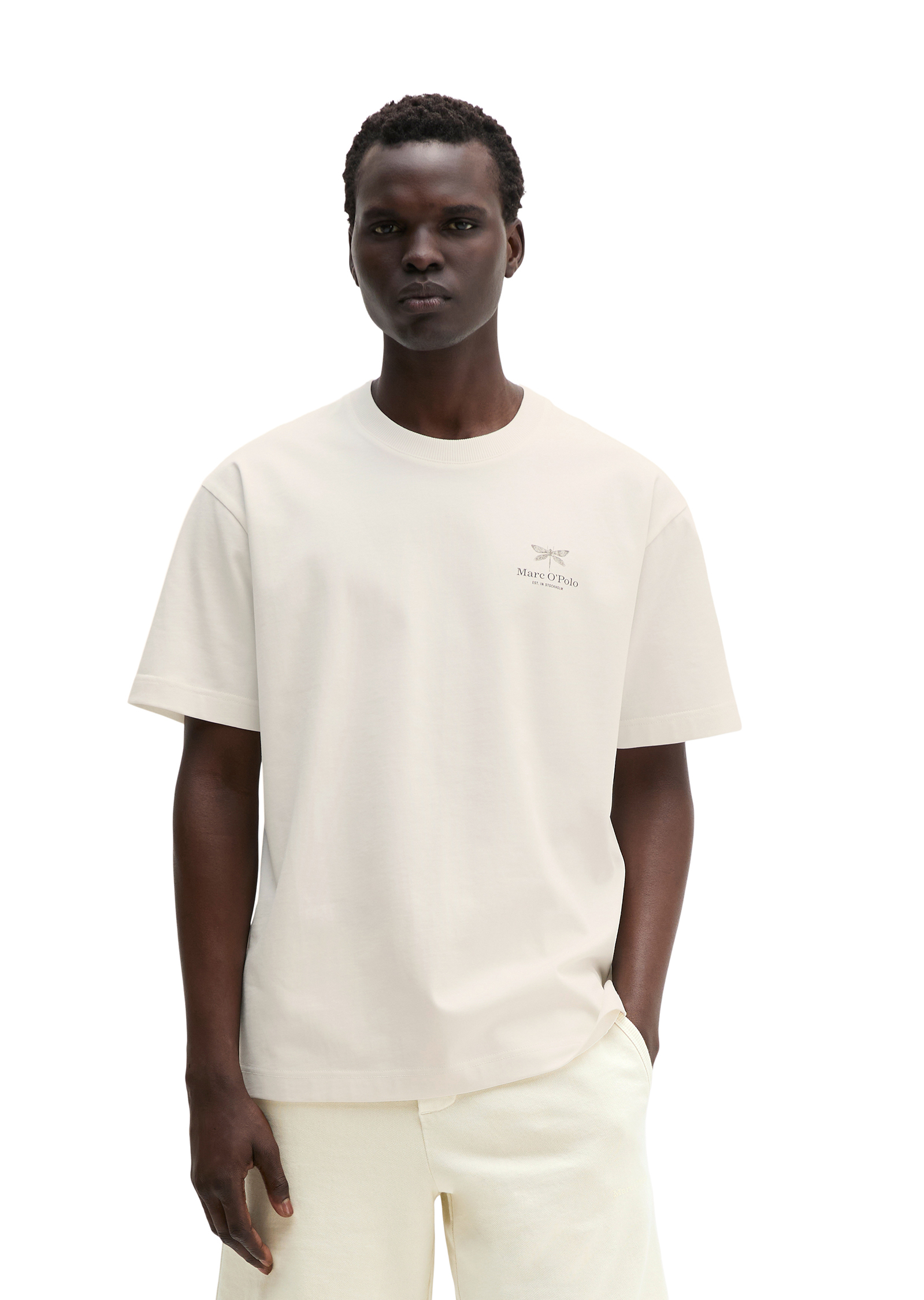 T-shirt loose avec impression dans le dos, MARC O'POLO