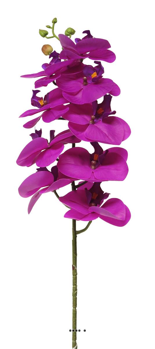 Tige orchidée phalaenopsis faux 9fleurons Rea, ARTIFICIELLES