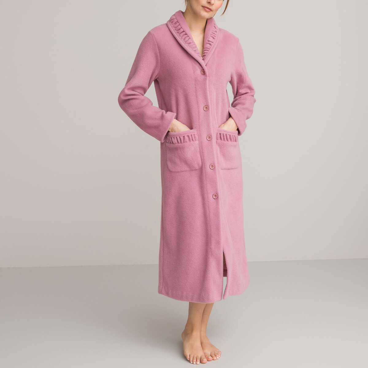 Fleece bathrobe Anne Weyburn La Redoute