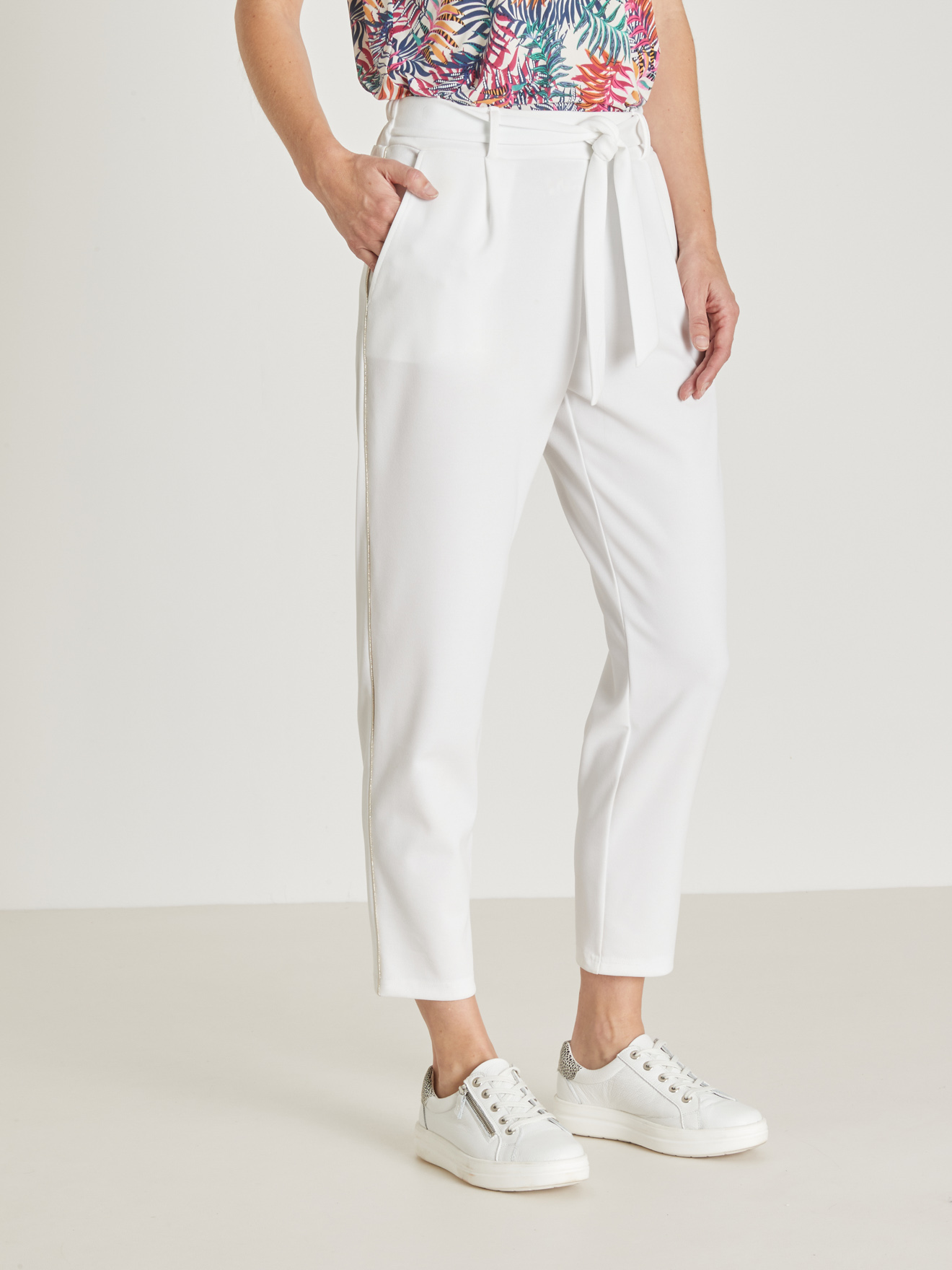 Pantalon raccourci élastiqué dos, DAXON