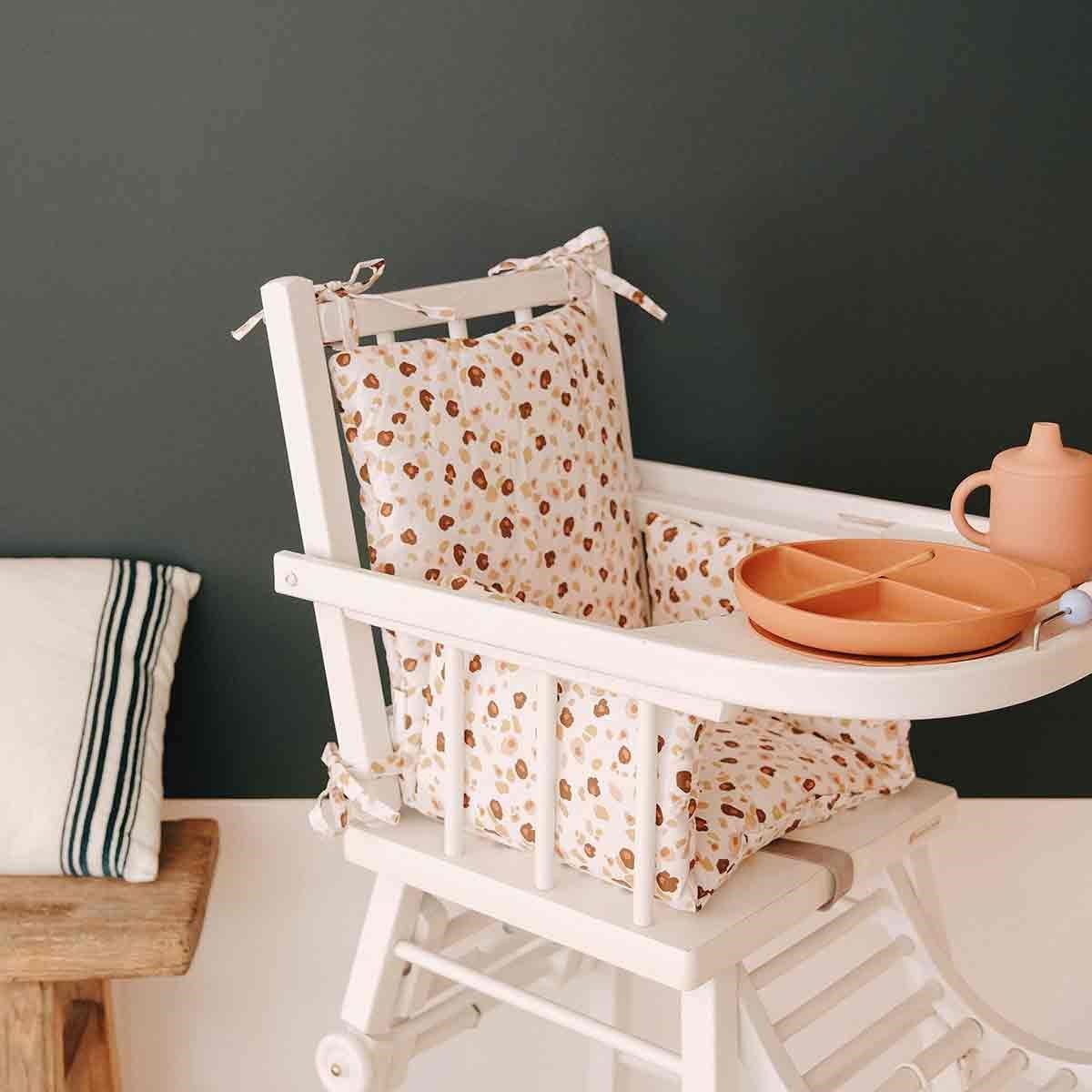 Coussin de chaise haute bébé avec sangles en PVC Fabriqué en