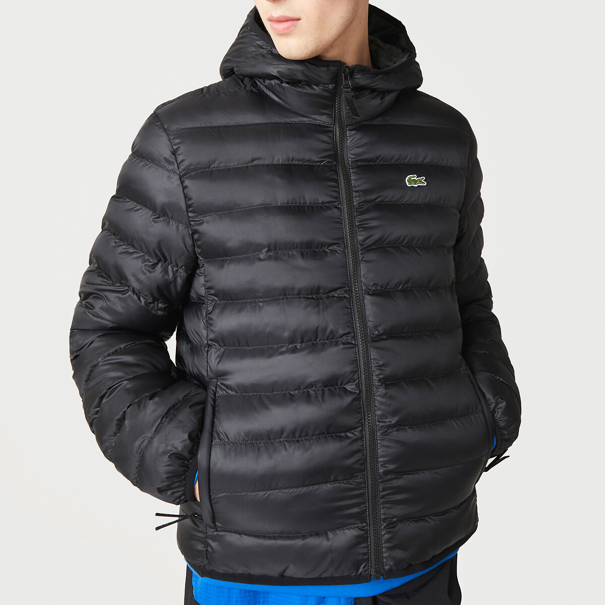 Lightweight Hooded Padded Jacket with Zip Fastening
