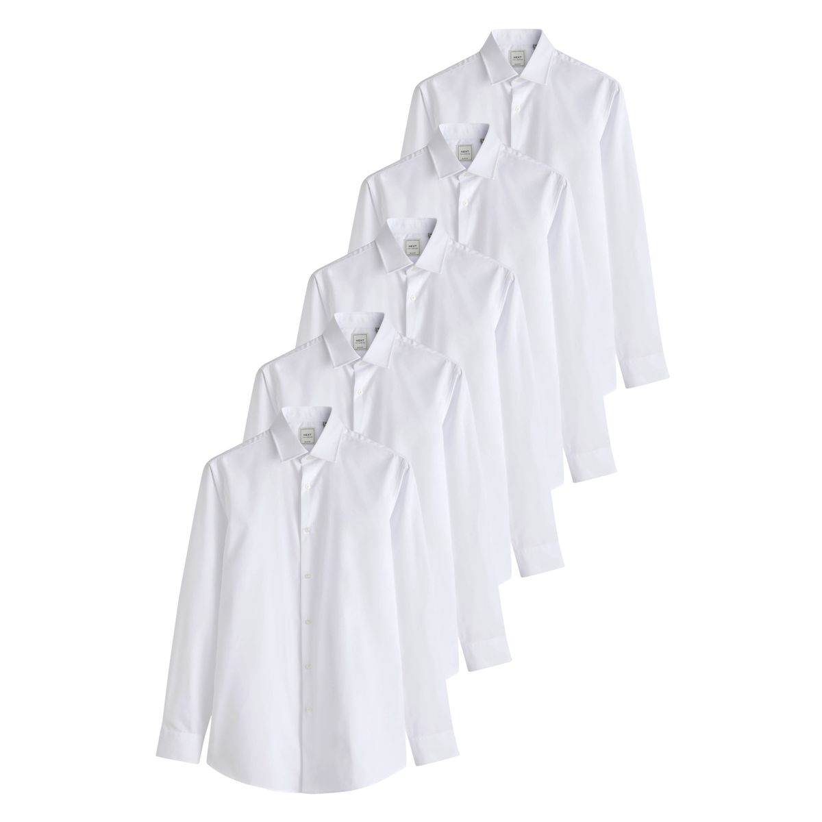 Chemises à poignets simples, lot de 5, NEXT