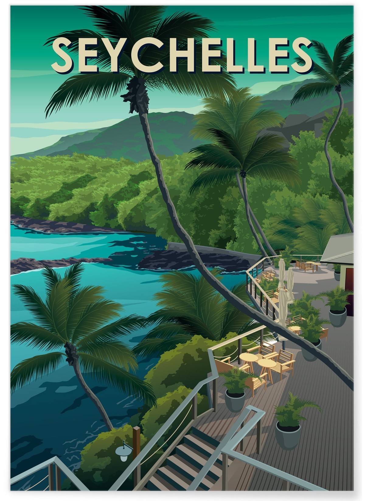 Affiche Seychelles, L'AFFICHERIE