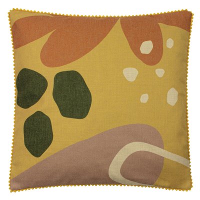Abstract Geometric Floral Filled Cushion 45x45cm SO'HOME