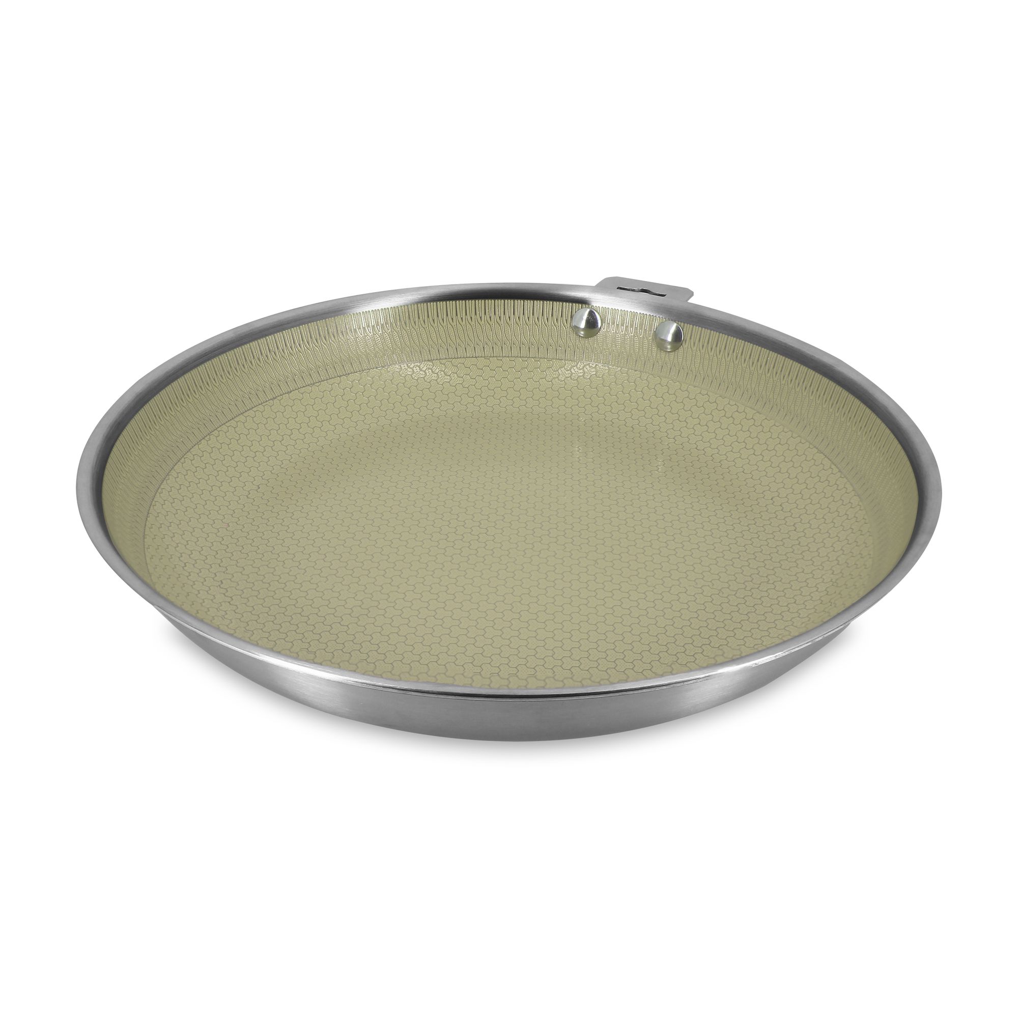 Poêle 28cm en acier inoxydable, AGLAE, MENASTYL