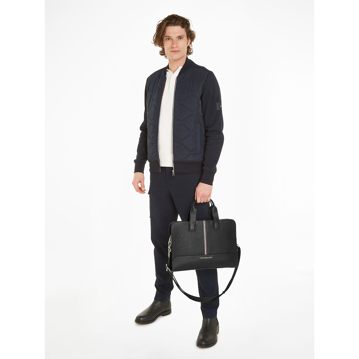 Porte ordinateur central Tommy Hilfiger noir La Redoute