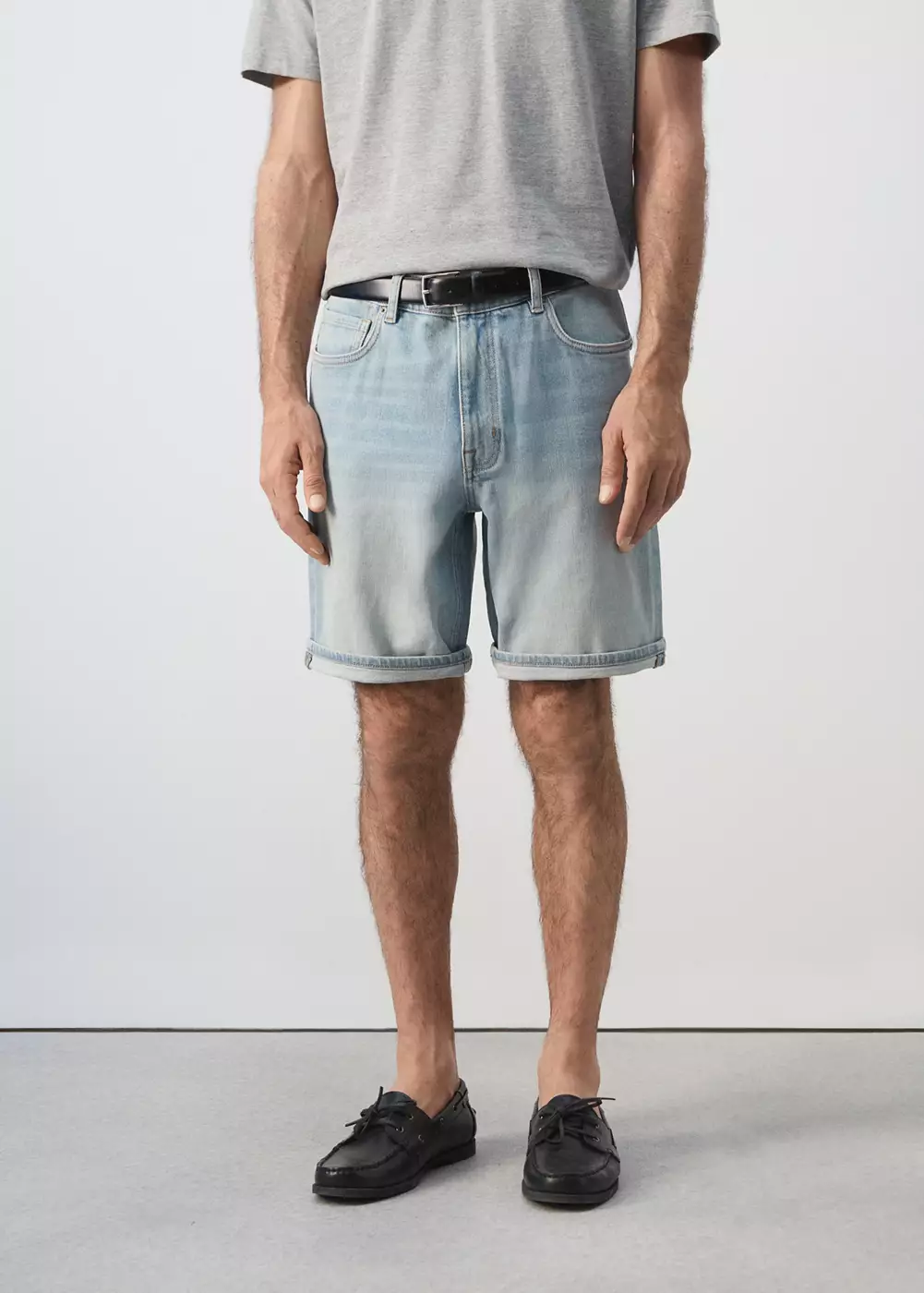Bermuda en jean slim fit, MANGO MAN