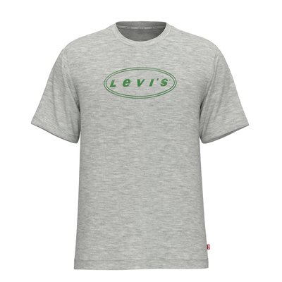 Logo Print Cotton T-Shirt in Loose Fit with Crew Neck LEVI'S
