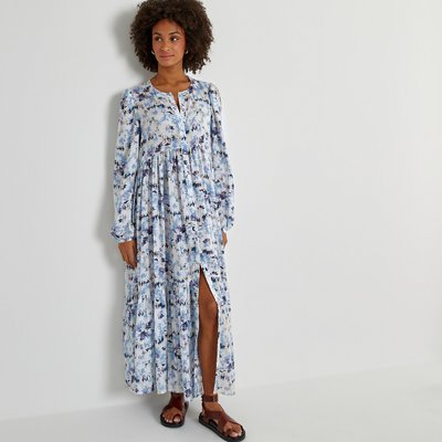 Full Maxi Prairie Dress with Long Balloon Sleeves LA REDOUTE COLLECTIONS